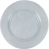 Assiette plate ronde transparente striée|Gifi Clearance