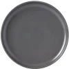 Assiette plate ronde uni gris mat|Gifi Hot