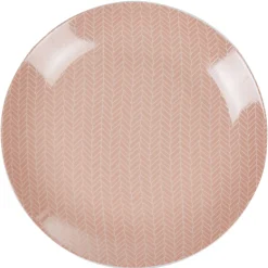 Assiette plate rose zebrée collection Crazy|Gifi Sale