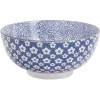 Assiette plate style japonais porcelaine bleu blanc|Gifi Sale