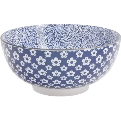 Assiette plate style japonais porcelaine bleu blanc|Gifi Sale