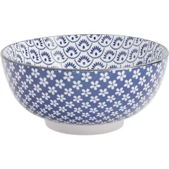 Assiette plate style japonais porcelaine bleu blanc|Gifi Sale