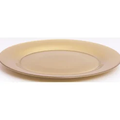 Assiette plate verre Zana dorée|Gifi Best
