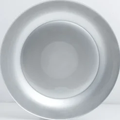 Assiette plate verre Zana argentée|Gifi Outlet