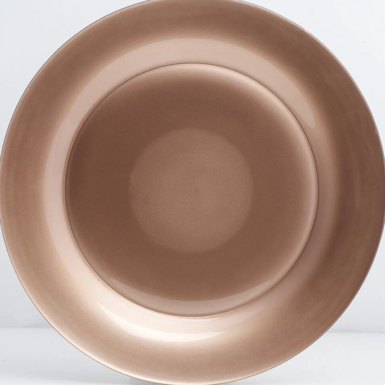 Assiette plate verre Zana cuivrée|Gifi Discount