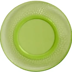 Assiette plate verte martelé x4|Gifi
