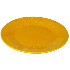 Assiette plate verte ou jaune|Gifi