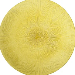 Assiette plate verte verre strié Vaisselle Et Accessoires De Table