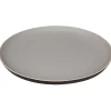 Assiette plate Zenco bicolore gris et taupe|Gifi