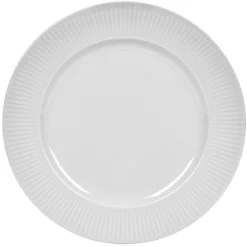 Assiette ronde contour strié gris perle|Gifi Outlet