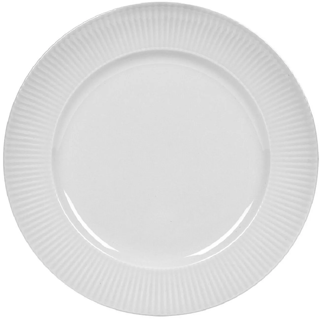 Assiette ronde contour strié gris perle|Gifi Outlet