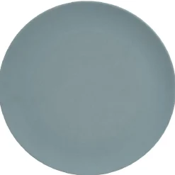 Assiette ronde fibre de bambou unie vert d'eau|Gifi Hot