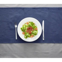 Assiette ronde plate céramique à rebord embossé uni blanc|Gifi Online