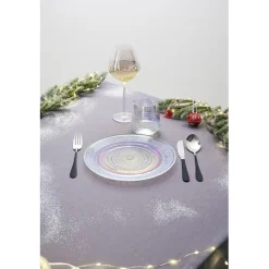 Assiette ronde plate décor ciselé design irisé|Gifi Hot