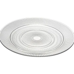 Assiette ronde plate en verre transparent Luminarc Louison ø 25 cm|Gifi Online