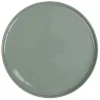 Assiette ronde plate Nordic porcelaine vert|Gifi Hot