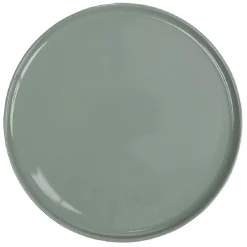 Assiette ronde plate Nordic porcelaine vert|Gifi Hot