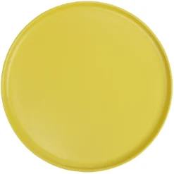 Assiette ronde plate Nordic porcelaine jaune|Gifi Best