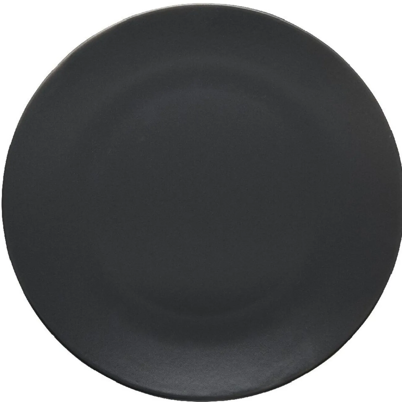 Assiette ronde plate uni gris|Gifi Discount