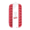 Bac à glaçons avec support 32 compartiments rouge|Gifi Discount