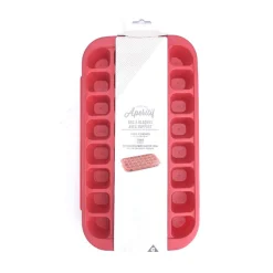 Bac à glaçons avec support 32 compartiments rouge|Gifi Discount