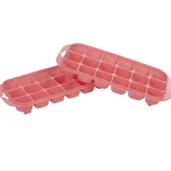 Bac à glaçons en plastique rose 18 compartiments x2|Gifi Sale