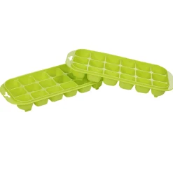 Bac à glaçons en plastique vert 18 compartiments x2|Gifi