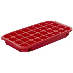 Bac à glaçons en plastique rouge|Gifi