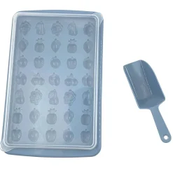 Bac à glaçons forme fruit avec réservoir et pelle|Gifi