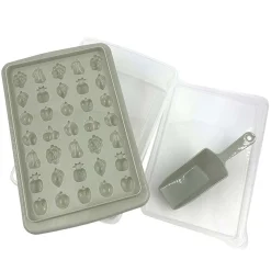 Bac à glaçons forme fruit avec réservoir et pelle|Gifi