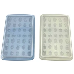 Bac à glaçons forme fruit avec réservoir et pelle|Gifi