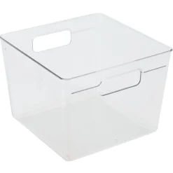 New Bac de rangement carré transparent pour frigo 5,5L Rangement De Cuisine