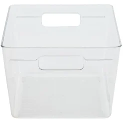 New Bac de rangement carré transparent pour frigo 5,5L Rangement De Cuisine