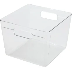 New Bac de rangement carré transparent pour frigo 5,5L Rangement De Cuisine