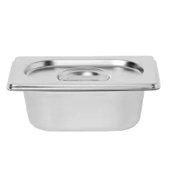 Sale Bac inox avec couvercle préparation conservation L.17,5 cm Préparation Culinaire