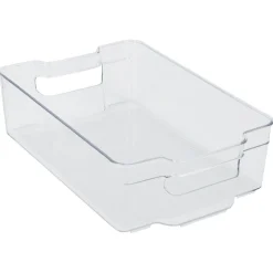 Sale Bac rangement frigo 5,8L plastique transparent 32,5x21,5xH9cm Rangement De Cuisine
