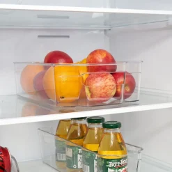 Sale Bac rangement frigo 5,8L plastique transparent 32,5x21,5xH9cm Rangement De Cuisine