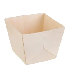 Barquette de présentation carrée snacking en bois x6|Gifi Sale