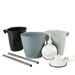 Discount Barre à suspendre et 3 pots amovibles Rangement De Cuisine