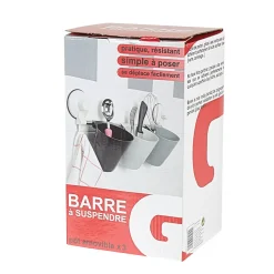 Discount Barre à suspendre et 3 pots amovibles Rangement De Cuisine