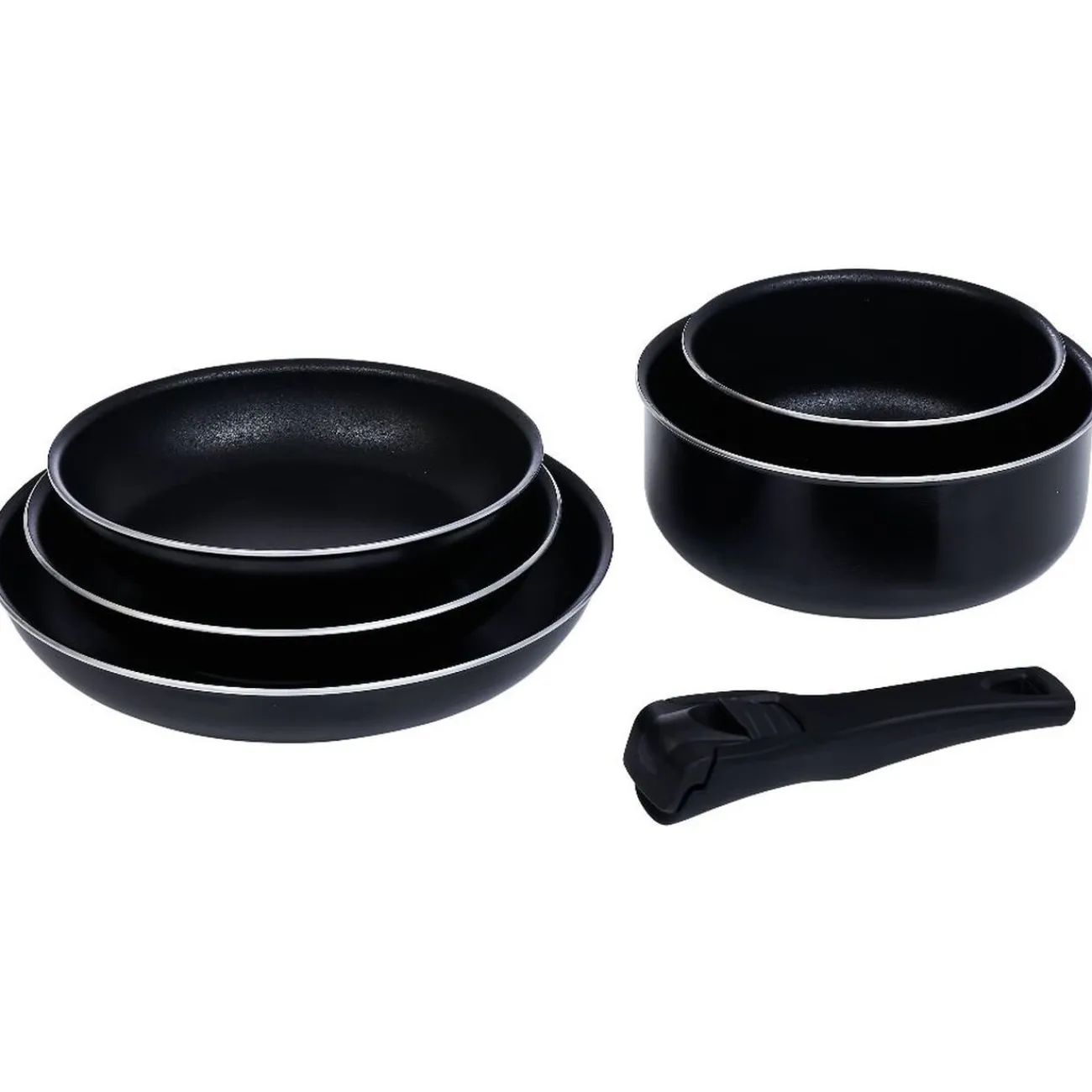 Online Batterie de cuisine 6 pièces aluminium noir Cuisson