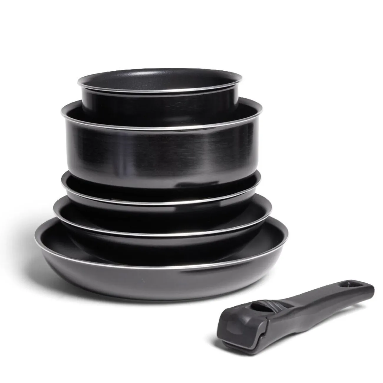 Online Batterie de cuisine 6 pièces aluminium noir Cuisson