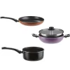 Clearance Batterie de cuisine aluminium 4 pièces Cuisson
