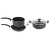 Batterie de cuisine tous feux dont induction x3 avec couvercle Cuisson