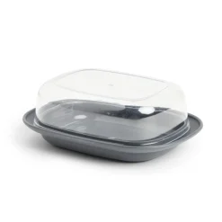 Discount Beurrier plastique sans BPA transparent ou gris 17,4x12,5xH6cm Préparation Culinaire