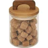 Best Bocal de conservation 500ml en verre avec couvercle en bois Ø9,5xH10cm Conservation Alimentaire