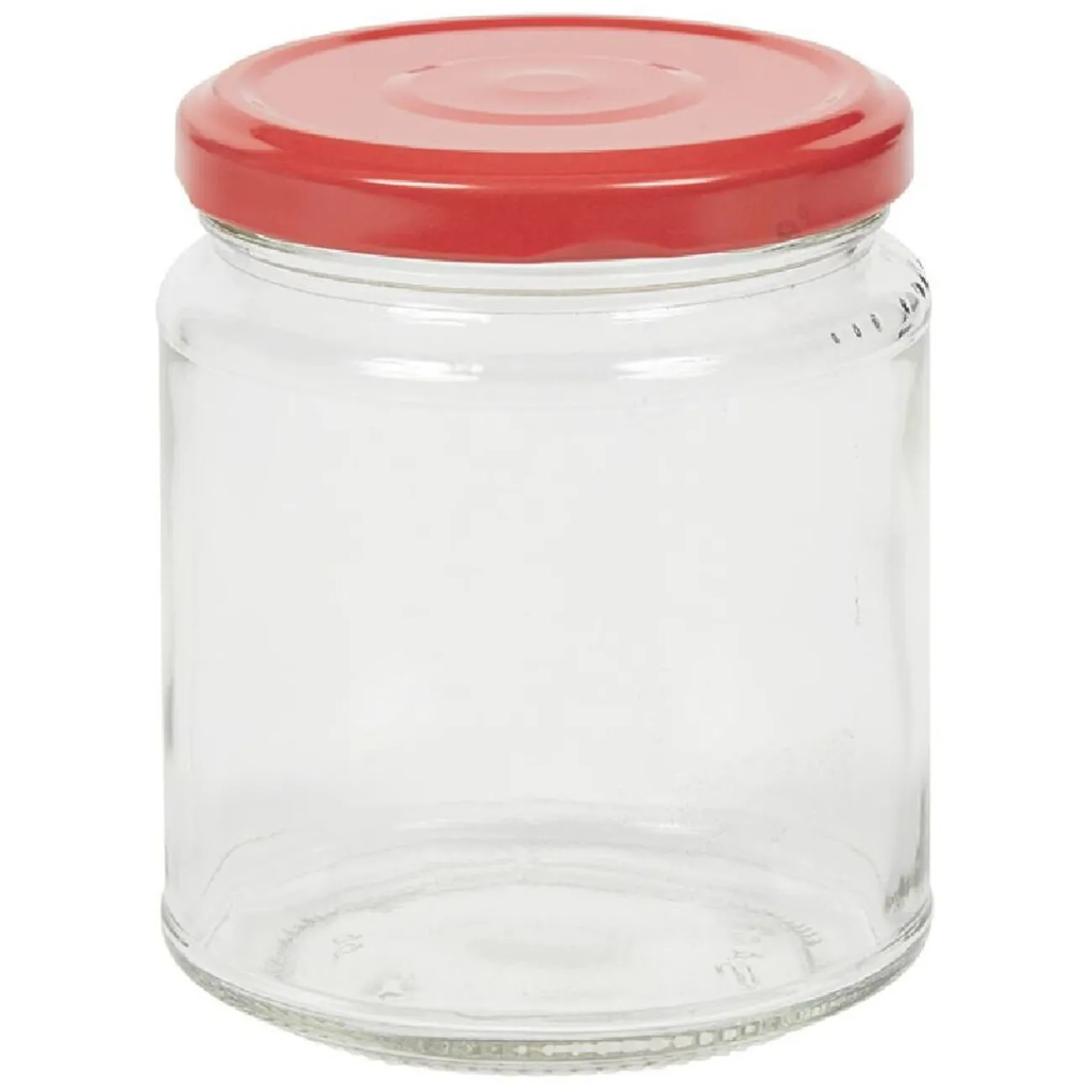 Best Bocal en verre transparent avec couvercle rouge 300 ml x6 Conservation Alimentaire