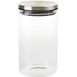 Best Bocal hermétique verre transparent couvercle métal silicone Conservation Alimentaire