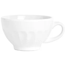 Outlet Bol à café avec anse blanc cotelé Vaisselle Et Accessoires De Table