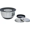 Outlet Bol à mixer inox avec base silicone et 3 râpes Ø22xH11,2cm Préparation Culinaire